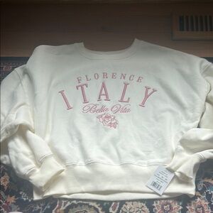 Florence Italy Cream Sweatshirt